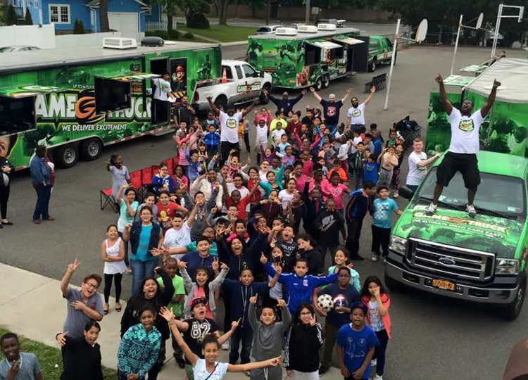 GameTruck at a fundraising event