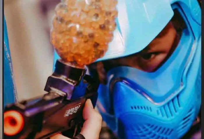 GameTruck GelTag birthday party in action