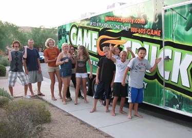 GameTruck mobile video game trailer exterior view