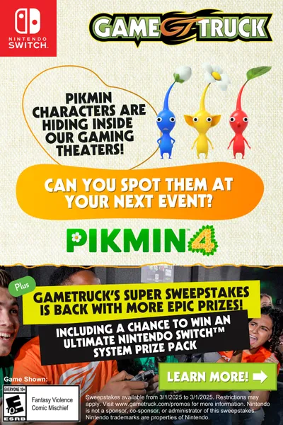 Pikmin Super Sweepstakes March 2025 promotional image