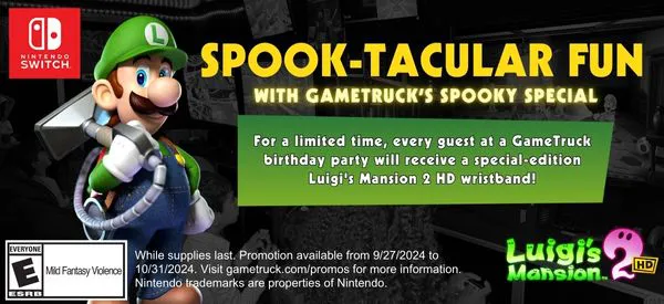 GameTruck Spooky Special promotional banner